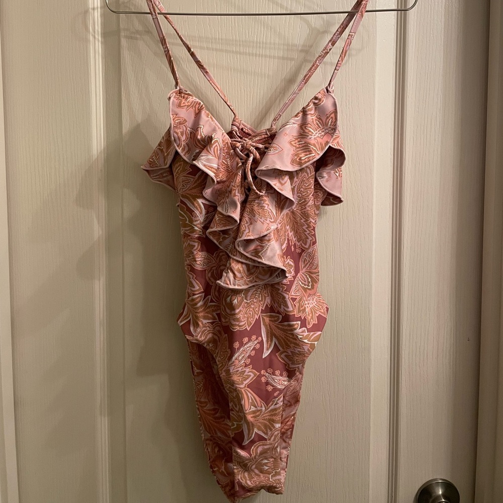 Lulus Ruffle One Piece Swimsuit